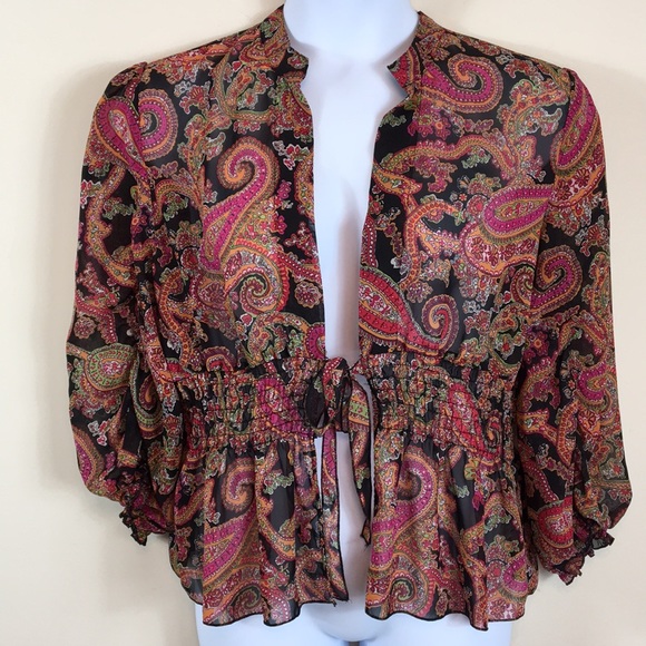 Coldwater Creek Tops - COLDWATER CREEK Paisley Blouse Size XL